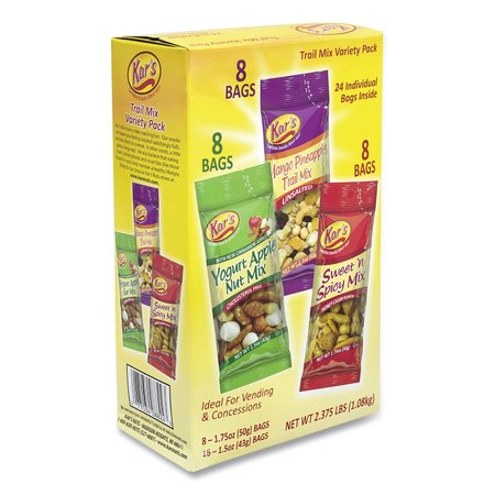 KARS Trail Mix Variety Pack, Assorted Flavors, PK24 83610